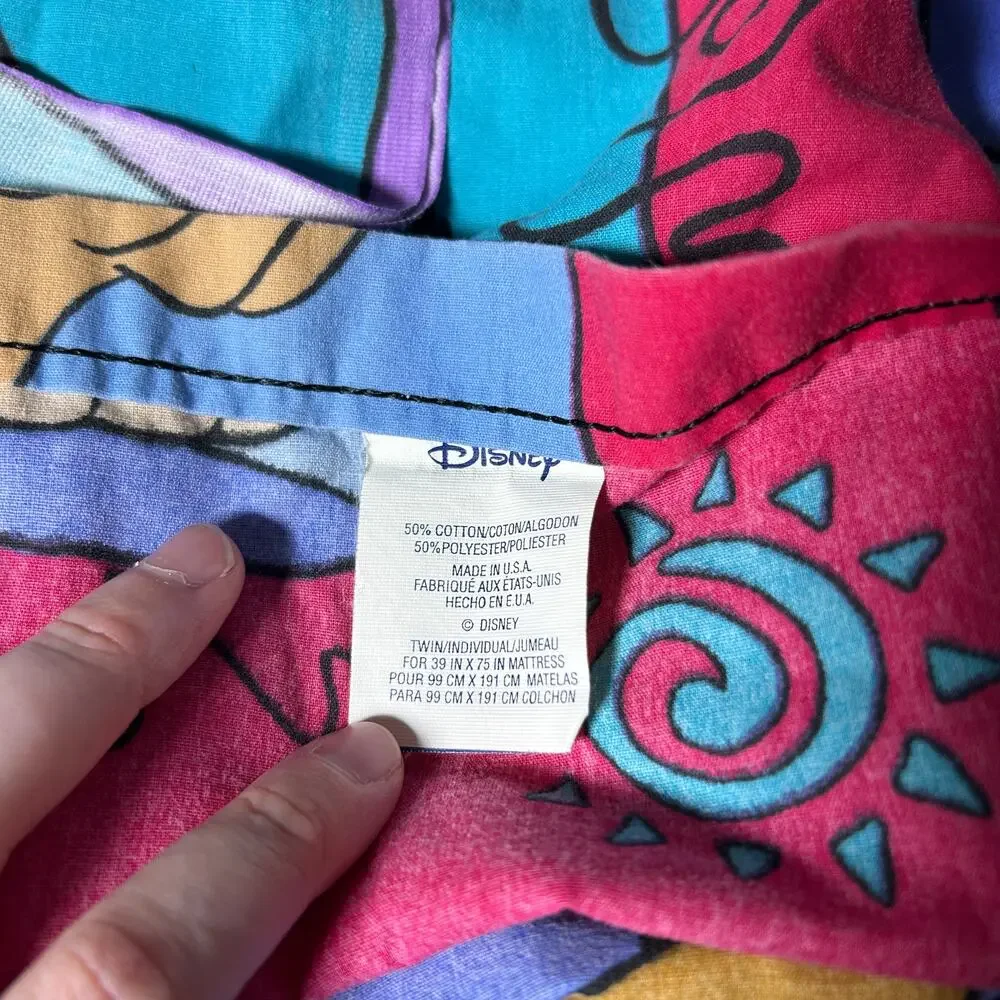 lion king twin flat sheet, disney, vintage, 90s